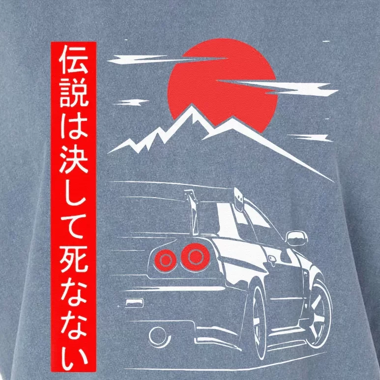 Automotive JDM Legend Tuning Car 34 Japan Garment-Dyed Women's Muscle Tee