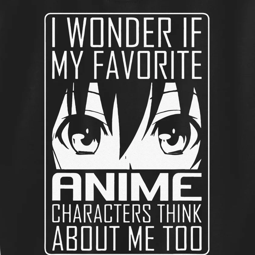 Anime Japanese Manga Kawaii I wonder if Anime Characters Me Kids Sweatshirt