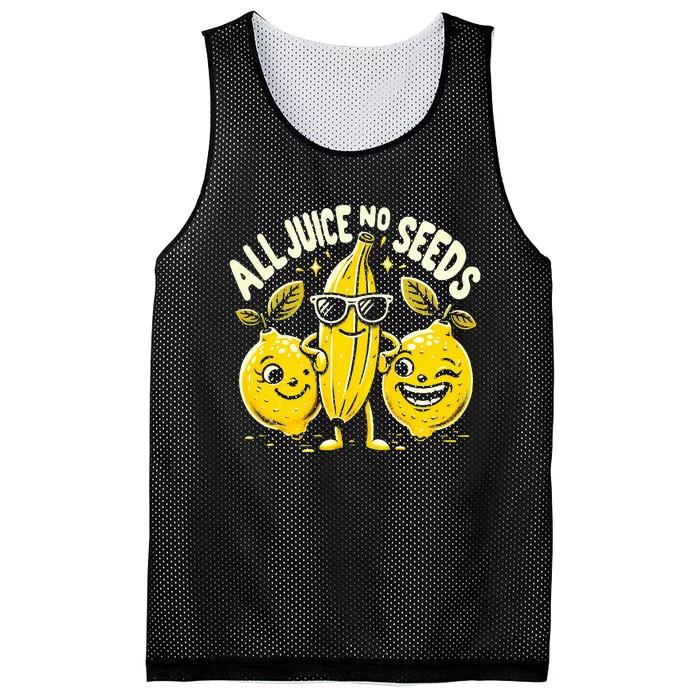 All Juice No Seeds Vasectomy Fruit Mesh Reversible Basketball Jersey Tank