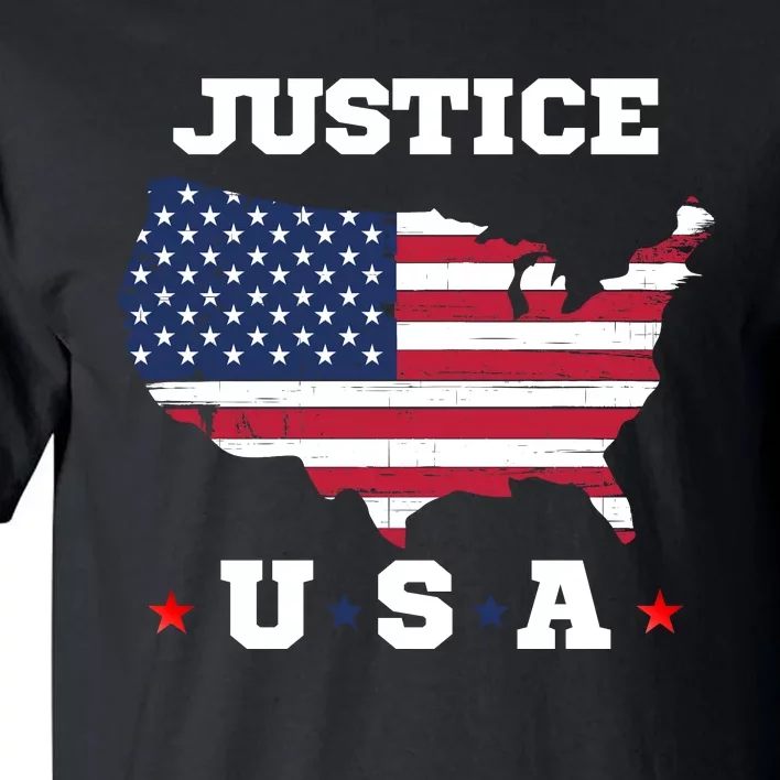 American Justice, Patriot, 4th Of July, USA Flag, Patriotic Flag Tall T-Shirt