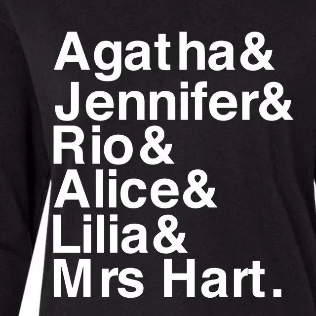 Agatha & Jennifer & Rio & Alice & Lilia & Mrs Hart Womens Cotton Relaxed Long Sleeve T-Shirt