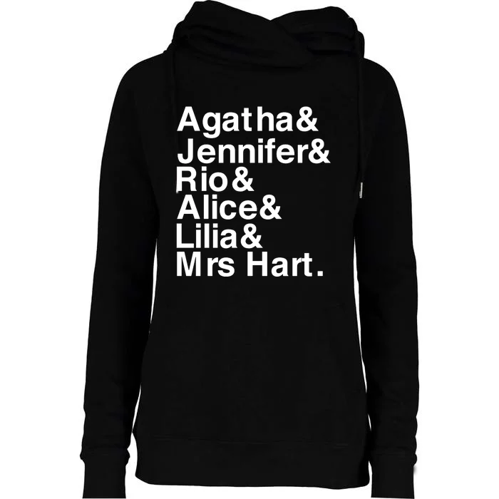 Agatha & Jennifer & Rio & Alice & Lilia & Mrs Hart Womens Funnel Neck Pullover Hood