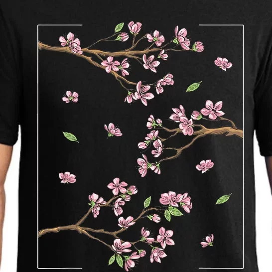 Aesthetic Japanese Style Cherry Blossom Tree Sakura Pajama Set