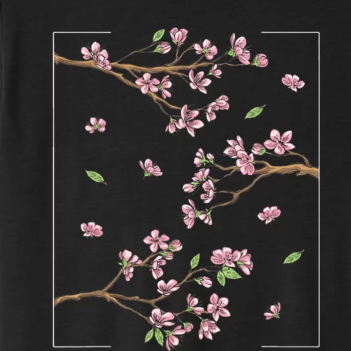 Aesthetic Japanese Style Cherry Blossom Tree Sakura ChromaSoft Performance T-Shirt