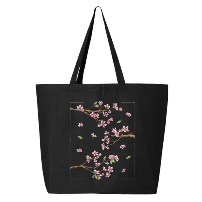 Aesthetic Japanese Style Cherry Blossom Tree Sakura 25L Jumbo Tote