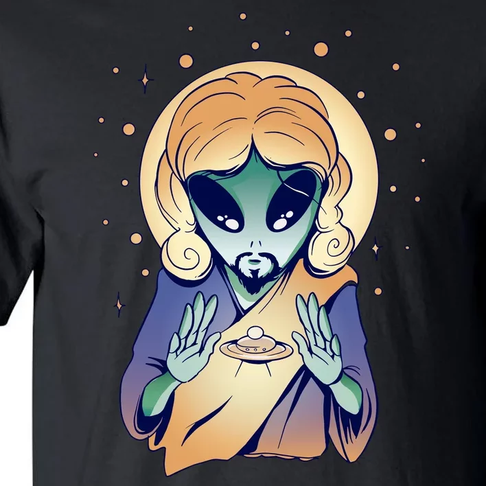 Alien Jesus Space Funny Tall T-Shirt