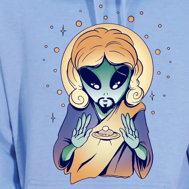 Alien Jesus Space Funny Unisex Surf Hoodie