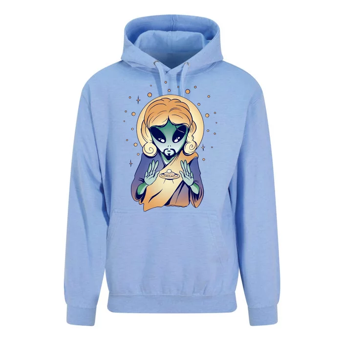 Alien Jesus Space Funny Unisex Surf Hoodie