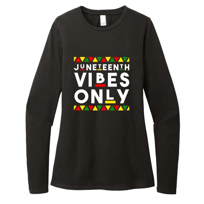 Awesome Juneteenth Shirt Juneteenth Vibes Only Independence Womens CVC Long Sleeve Shirt