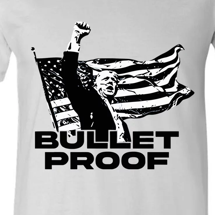 Alex Jones Trump Bulletproof V-Neck T-Shirt