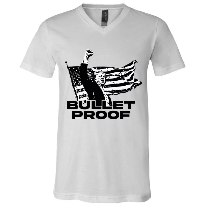 Alex Jones Trump Bulletproof V-Neck T-Shirt