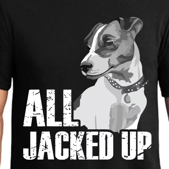 All Jacked Up Jack Russell Terrier JRT Lover Apparel Dog Pajama Set