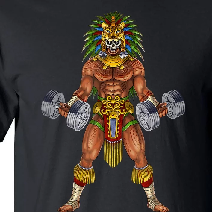 Aztec Jaguar Warrior Bodybuilding Gym Weightlifting Fitness Tall T-Shirt