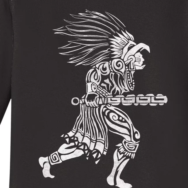 Aztec Jaguar Warrior Mayan Warrior Ancient Aztec Baby Long Sleeve Bodysuit