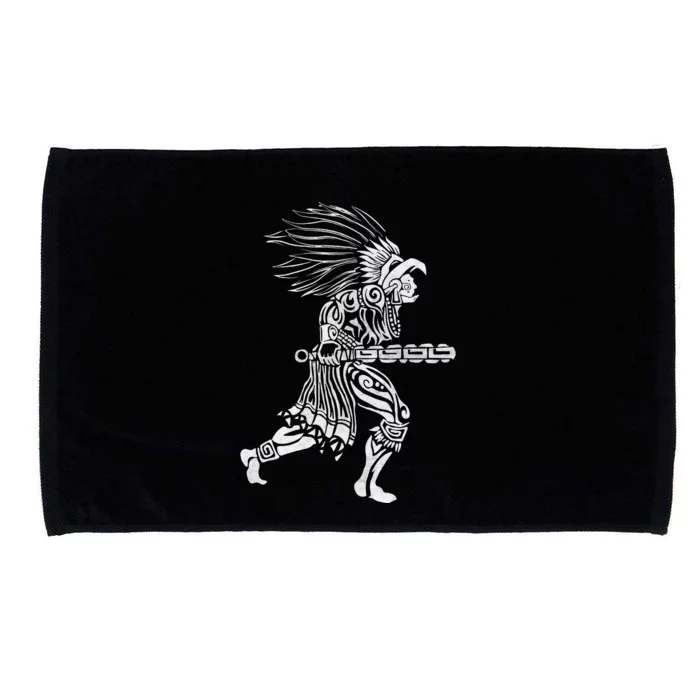 Aztec Jaguar Warrior Mayan Warrior Ancient Aztec Microfiber Hand Towel