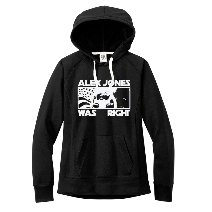 Alex Jones Was Right Women's Fleece Hoodie