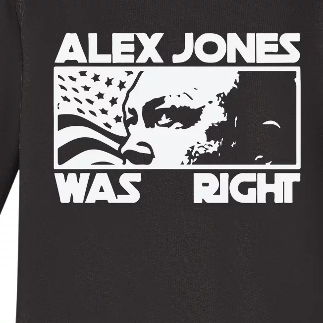 Alex Jones Was Right Baby Long Sleeve Bodysuit