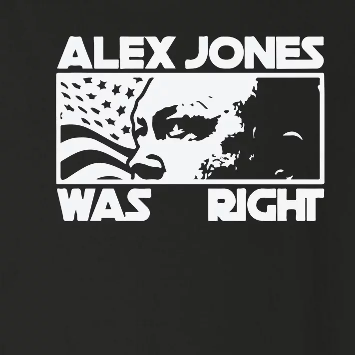 Alex Jones Was Right Toddler Long Sleeve Shirt