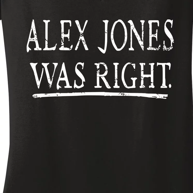 Alex Jones Was Right Kassi Ware Women's V-Neck T-Shirt