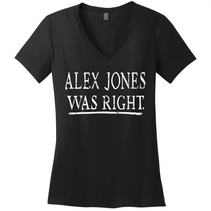 Alex Jones Was Right Kassi Ware Women's V-Neck T-Shirt