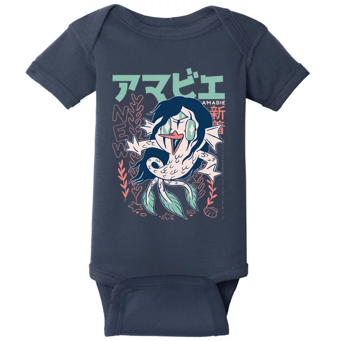 Amabie Japanese Yokai Baby Bodysuit