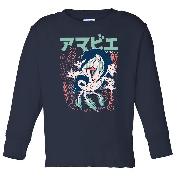 Amabie Japanese Yokai Toddler Long Sleeve Shirt