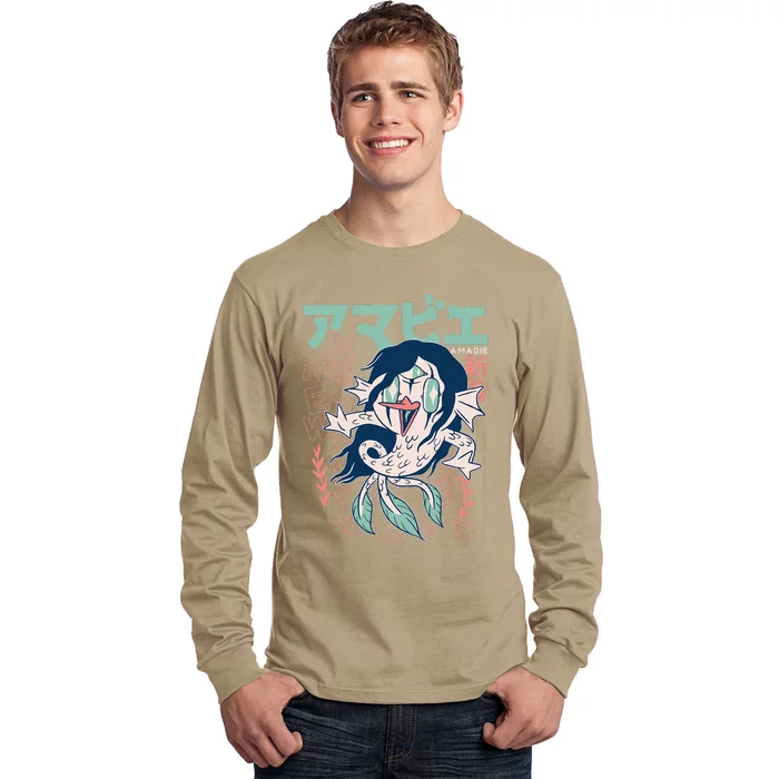 Amabie Japanese Yokai Long Sleeve Shirt