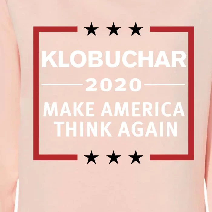 Amy Klobuchar 2020 Make America Think Again Democratic Meaningful Gift Womens California Wash Sweatshirt