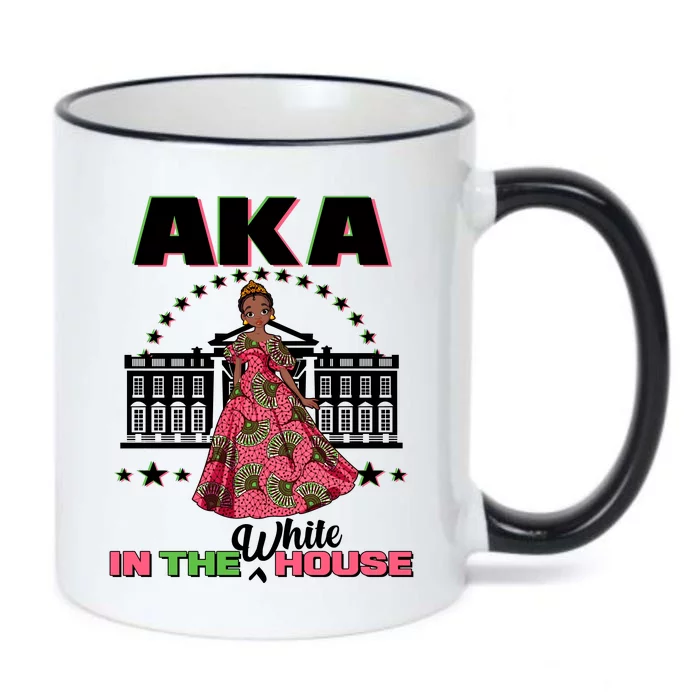 AKA In The White House Kamala Harris AKA Sorority Pride Black Color Changing Mug