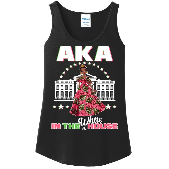 AKA In The White House Kamala Harris AKA Sorority Pride Ladies Essential Tank