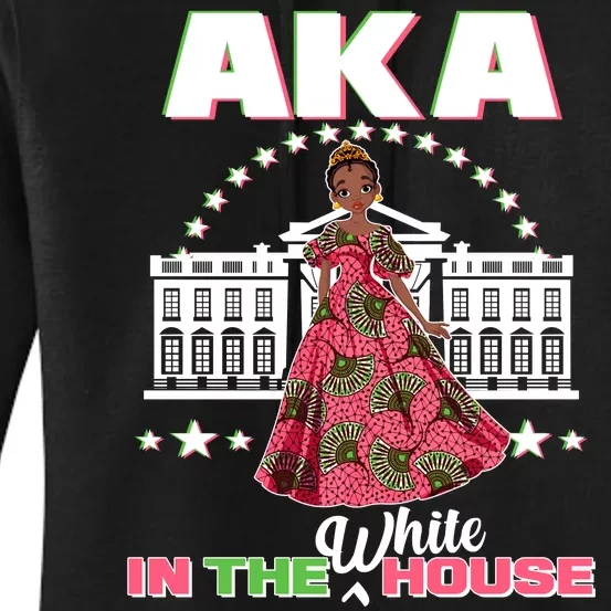 AKA In The White House Kamala Harris AKA Sorority Pride Women's Pullover Hoodie