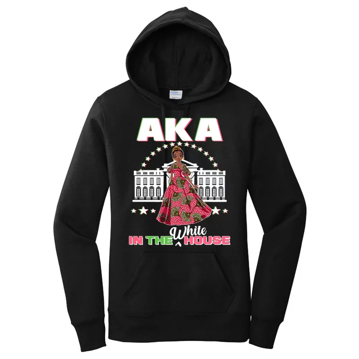 AKA In The White House Kamala Harris AKA Sorority Pride Women's Pullover Hoodie