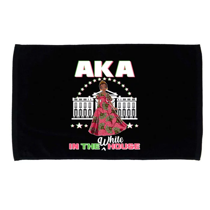 AKA In The White House Kamala Harris AKA Sorority Pride Microfiber Hand Towel