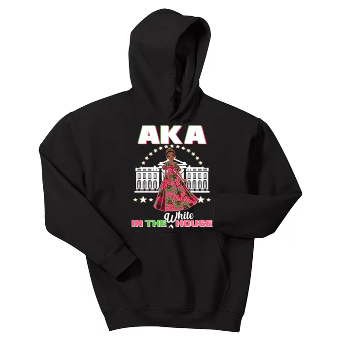 AKA In The White House Kamala Harris AKA Sorority Pride Kids Hoodie