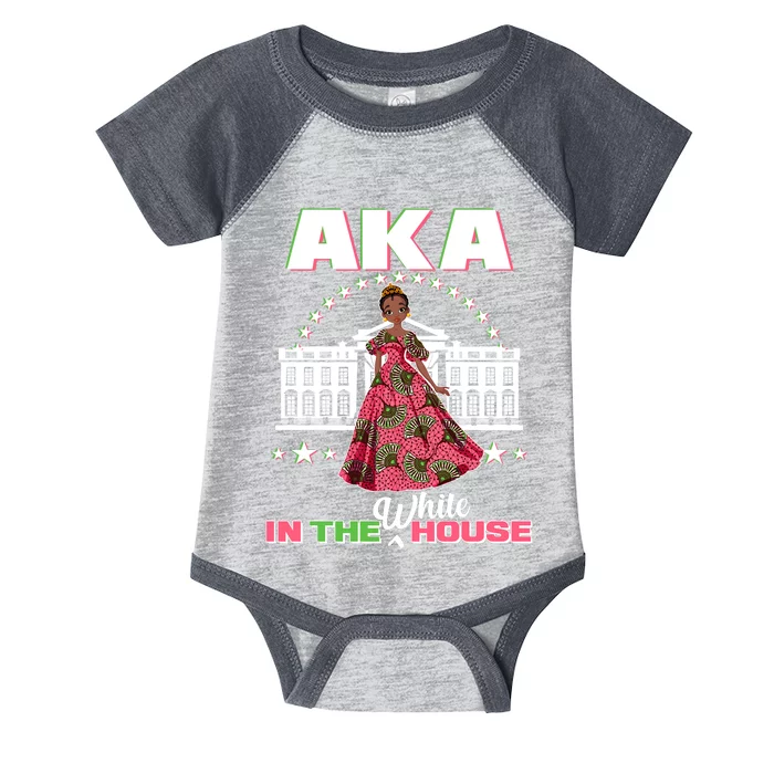 AKA In The White House Kamala Harris AKA Sorority Pride Infant Baby Jersey Bodysuit