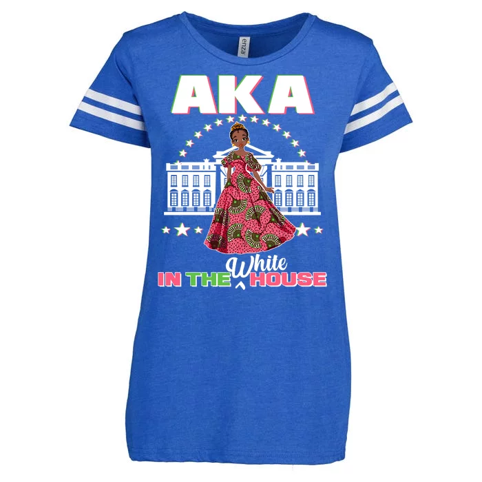 AKA In The White House Kamala Harris AKA Sorority Pride Enza Ladies Jersey Football T-Shirt