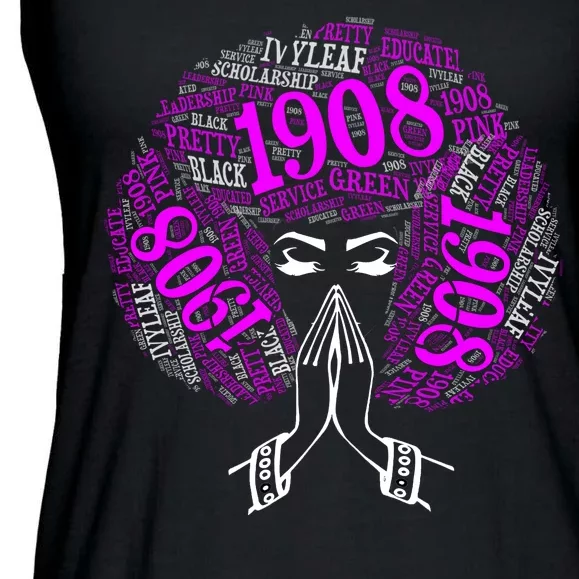 AKA Sorority Alpha 1908 Pretty Girl Ladies Essential Flowy Tank