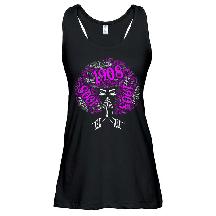 AKA Sorority Alpha 1908 Pretty Girl Ladies Essential Flowy Tank