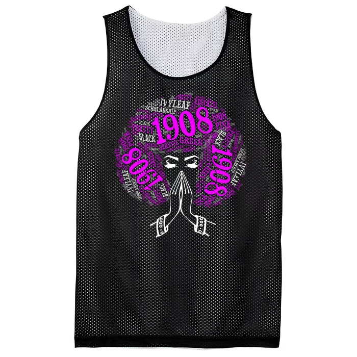 AKA Sorority Alpha 1908 Pretty Girl Mesh Reversible Basketball Jersey Tank