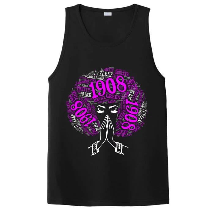 AKA Sorority Alpha 1908 Pretty Girl Performance Tank