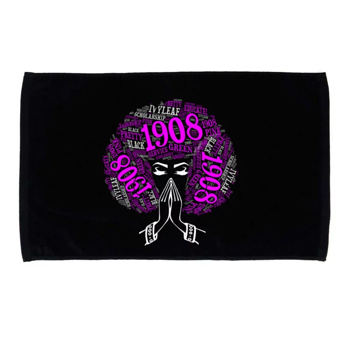 AKA Sorority Alpha 1908 Pretty Girl Microfiber Hand Towel