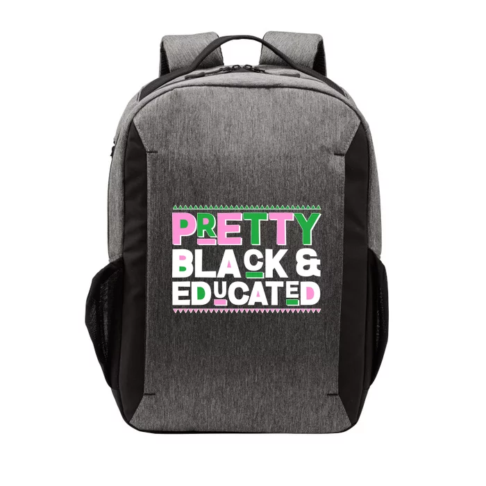 AKA Sorority Pretty Black And Educated Vector Backpack