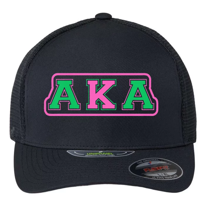 Alpha Kappa AKA Sorority Paraphernalia Flexfit Unipanel Trucker Cap