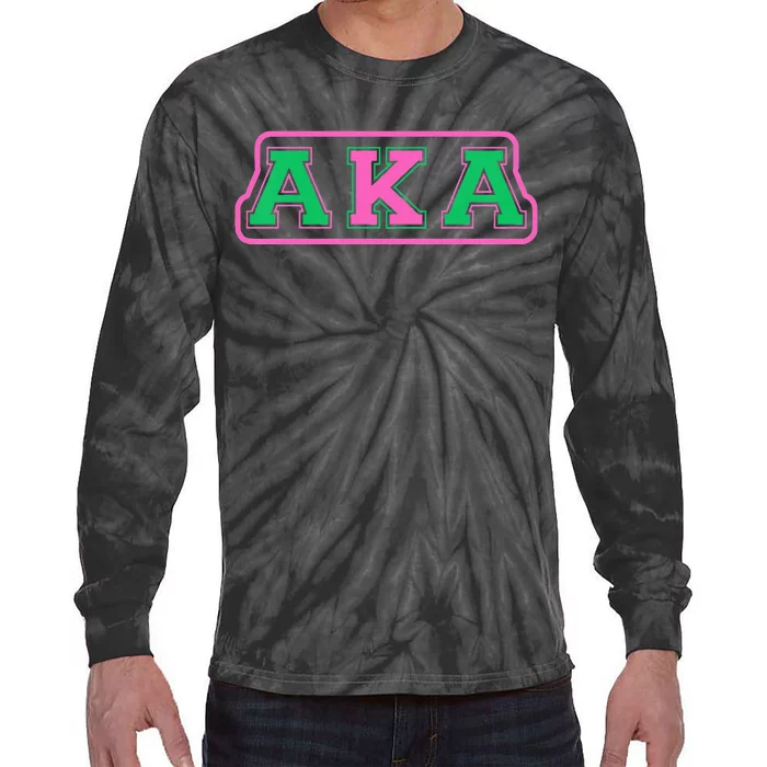 Alpha Kappa AKA Sorority Paraphernalia Tie-Dye Long Sleeve Shirt