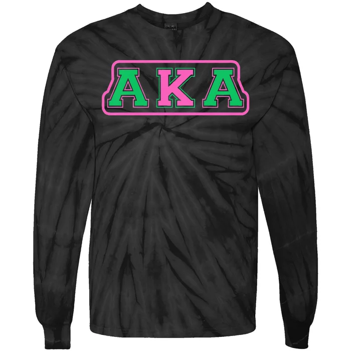 Alpha Kappa AKA Sorority Paraphernalia Tie-Dye Long Sleeve Shirt