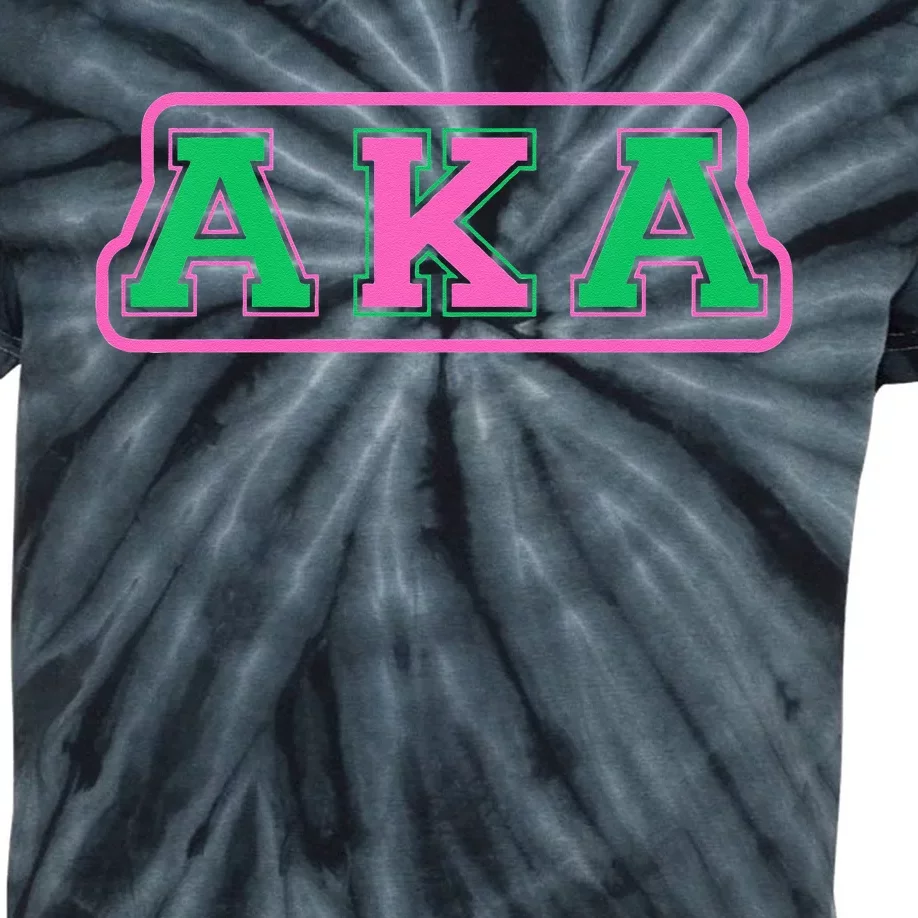 Alpha Kappa AKA Sorority Paraphernalia Kids Tie-Dye T-Shirt