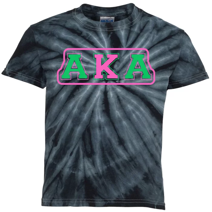 Alpha Kappa AKA Sorority Paraphernalia Kids Tie-Dye T-Shirt