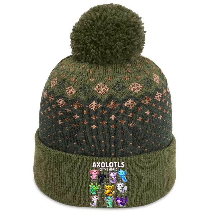 Axolotl Kawaii Axolotls Of The World Axolotl Animals The Baniff Cuffed Pom Beanie