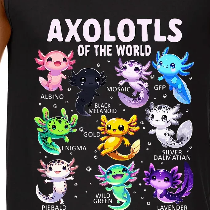 Axolotl Kawaii Axolotls Of The World Axolotl Animals Comfort Colors® Tank Top