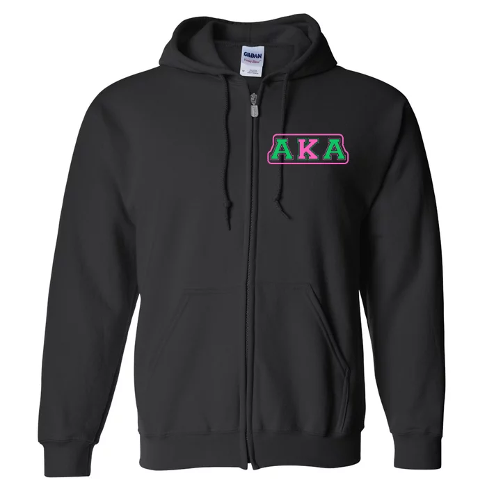 Alpha Kappa AKA Sorority Paraphernalia Full Zip Hoodie